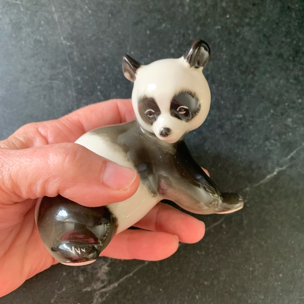 LOMONOSOV  USSR | Vintage Panda Bear Porcelain Figurine
